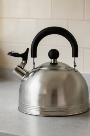 1.5QT Mirror Polish Stainless Whistling Kettle